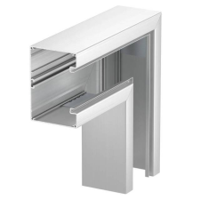 OBO Bettermann 6276923 GA-SF90130EL Lapos sarokelem szimmetrikus 90x130mm eloxált villanyszerelés