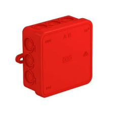 OBO Bettermann Holding GmbH & Co. KG KÖTŐDOBOZ A11 IP55 PIROS 85x85x40 villanyszerelés