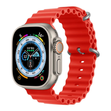 Óceán szilikon szíj Apple Watch (38/40/41mm) óceán szilikon óraszíj piros okosóra kellék