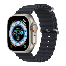 Óceán szilikon szíj Apple Watch (38/40/41mm) óceán szilikon óraszíj sötétkék okosóra kellék