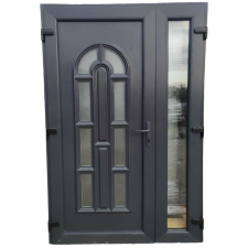  Odie 2 – Antracit – Műanyag bejárati ajtó – 138×208 - NYITHATÓ OLDALLAL - nyílászáró