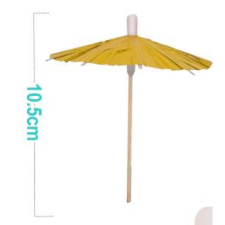 OEM 12db arany napernyő szendvicstű / 10.5cm party kellék