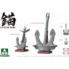 OEM 1/16 Yamato csatahajó horgony katonai modell makett