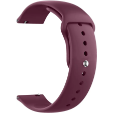OEM 20mm univerzális szilikon óraszíj Samsung Huawei Amazfit Xiaomi bordó okosóra kellék