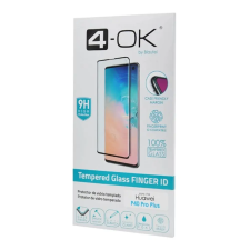 OEM 4-OK képernyővédő üveg (3D. tokbarát. ujjlenyomat olvasó. 9H) ÁTLÁTSZÓ mobiltelefon kellék
