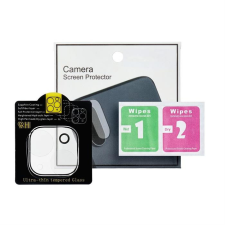 OEM 5D Full Glue Camera edzett üveg - iPhone 15 Pro Max átlátszó fólia mobiltelefon kellék