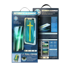 OEM 5D Full Glue edzett üveg iPhone X fekete + applikátor mobiltelefon kellék