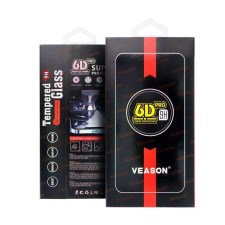 OEM 6D Pro Veason adatvédelmi üveg - Iphone 14 Pro Max fekete fólia mobiltelefon kellék