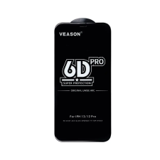 OEM 6D Pro Veason Glass - Huawei P30 Lite fekete üvegfólia mobiltelefon kellék
