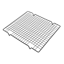 OEM Acél Süteményhűtő Rács - 28 x 25 cm - Fekete konyhai eszköz