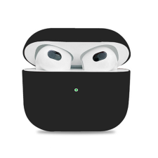 OEM AirPods Pro Szilikon Védőtok, fekete fülhallgató, fejhallgató tok