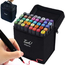 OEM Alkoholos filctoll készlet, markerek, 40 db-os, táska filctoll, marker
