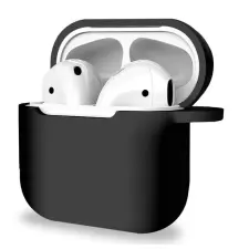 OEM Apple Airpods 3 szilikon tok fekete fülhallgató, fejhallgató tok