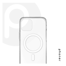 OEM Apple iPhone 14 Plus Magsafe szilikon tok átlátszó tok és táska