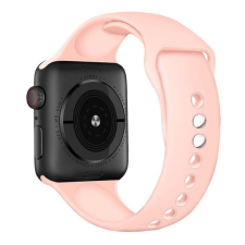 OEM Apple Watch 38 40 41 mm szilikon óraszíj púder okosóra kellék