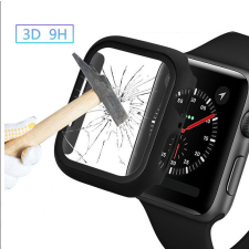 OEM Apple Watch 40mm óra tok kijelzővédővel fekete okosóra kellék