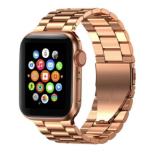 OEM Apple Watch 42 44 45 49 mm rozsdamentes acél óraszíj rozé arany okosóra kellék