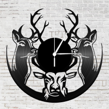 OEM Bakelit falióra szarvasok falióra