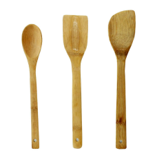 OEM Bambusz keverőkészlet OEM 110082176, bambusz, 3db, spatula, kanál, barna konyhai eszköz