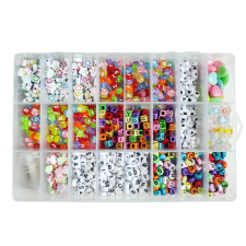 OEM Betű gyöngy karkötő készítő készlet 1500+ db kreatív és készségfejlesztő