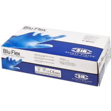 OEM Blu Flex Védőkesztyű egyszer használatos latex mentes nitril S méret 100 db púder nélküli