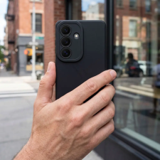 OEM Case for Samsung A07 / A08 Carbon 2.0 black tok és táska