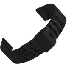 OEM Colmi okosóra szíj, fém, fekete, 20mm, Milan Buckle Strap okosóra kellék
