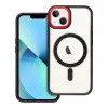 OEM COLOR EDGE MAG COVER MagSafe-kompatibilis tok iPhone 13 - fekete-piros átlátszó