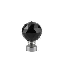 OEM Cristal Noir Dupla Függönyrúd - 400 cm - Fekete Kristály Gömbökkel karnis, függönyrúd