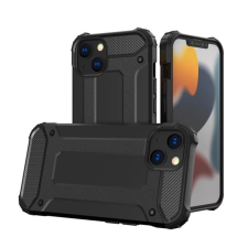 OEM Defender szilikon telefonvédő (ütésállóság. légpárnás sarok. fémhatás) FEKETE tok és táska