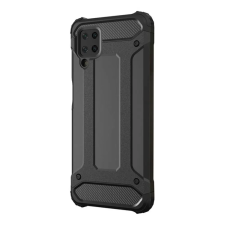OEM Defender szilikon telefonvédő (ütésállóság. légpárnás sarok. fémhatás) FEKETE tok és táska