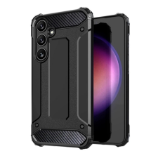 OEM Defender szilikon telefonvédő (ütésállóság. légpárnás sarok. fémhatás) FEKETE tok és táska