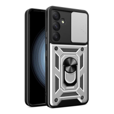 OEM Defender szilikon telefonvédő (ütésállóság. tartógyűrű. kameravédő) EZÜST tok és táska