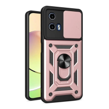 OEM Defender szilikon telefonvédő (ütésállóság. tartógyűrű. kameravédő) ROZÉARANY tok és táska