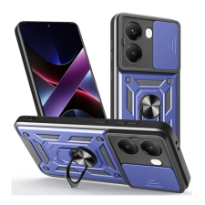 OEM Defender szilikon telefonvédő (ütésállóság. tartógyűrű. kameravédő) SÖTÉTKÉK tok és táska