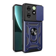 OEM Defender szilikon telefonvédő (ütésállóság. tartógyűrű. kameravédő) SÖTÉTKÉK tok és táska