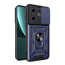 OEM Defender szilikon telefonvédő (ütésállóság. tartógyűrű. kameravédő) SÖTÉTKÉK tok és táska