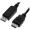 OEM Displayport -> HDMI M/M 2m Videó jelkábel Fekete