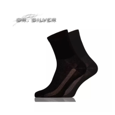 OEM Dr. Silver Medical ezüstszálas bokazokni 44-46 fekete gyógyászati segédeszköz