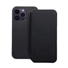 OEM Dual Pocket Apple iPhone 14 Pro Max flip tok fekete tok és táska