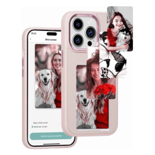 OEM E-Ink okos telefontok programozható NFC kijelzővel iPhone 14 Pro Max rózsaszín tok és táska