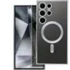OEM ELECTRO MAG COVER MagSafe-kompatibilis tok Samsung Galaxy S25 Edge - ezüst színű