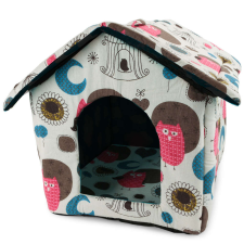 OEM Házikó Kutyáknak és Macskák 35cm x 33cm x 38cm Mintás v3 szállítóbox, fekhely kutyáknak