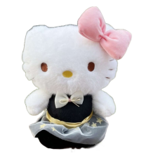 OEM Hello Kitty plüssjáték fekete ruhával, 23 cm 3+ év plüssfigura