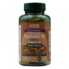 OEM HOLLAND AND BARRETT H&B lenmagolaj softgel kapszula 2000mg 60 db vitamin és táplálékkiegészítő