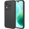 OEM Honor 400 Lite 5G szilikon tok, hátlaptok, telefon tok, velúr belsővel, matt, fekete, Silicon