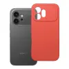 OEM Honor 600 5G szilikon tok, hátlaptok, telefon tok, velúr belsővel, matt, barack színű, Silicone