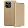 OEM Honor 600 Smart 5G könyvtok, fliptok, telefon tok, mágneszáras, bankkártyatartós, arany