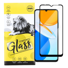 OEM Honor X6 / X8 5G / Honor 70 Lite 5G üvegfólia, tempered glass, előlapi, 9D, edzett, hajlított, fekete kerettel mobiltelefon kellék
