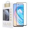 OEM Honor X7b / X7c / Honor 90 Smart 5G / 200 Smart 5G üvegfólia, tempered glass, előlapi, 10D, edzett, hajlított, fekete kerettel